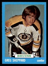 1973 Topps Hockey #8 Gregg Sheppard NM/MT
