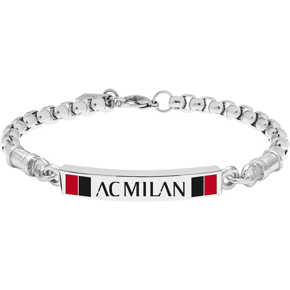 LOWELL Bracciale Uomo AC MILAN B-MB002UAR Acciaio Inossidabile OFFICIAL