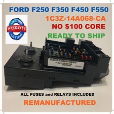 ✔REBUILT 1C3Z-14A068-CA   00 01 02 FORD F250-F550 Cabin Fuse box NO CORE CHARGE✔