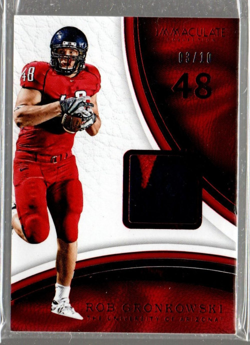 2017 Immaculate Numbers Jerseys Prime #54 Rob Gronkowski Jersey /10