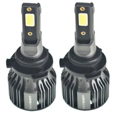 Silscvtt 2x 9006 HB4 LED Headlight Bulbs Kit 72W 10000LM 6000K Hi-Lo Beam Super