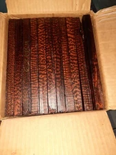 10 pcs 5/8" x 5/8 x 14" Snakewood Blank