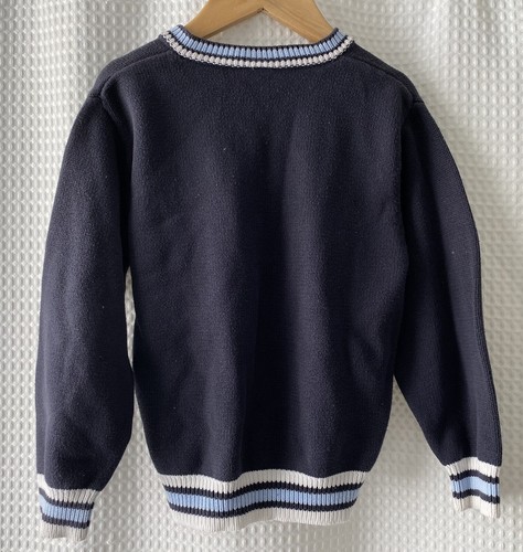 GYMBOREE~Sailboat Nautical Sweater~Boys 6~Navy Blue~Cotton~V-Neck~Pullover~Regal - Picture 5 of 7