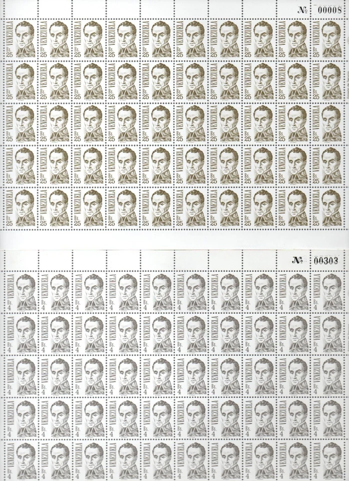 Venezuela: 1987; Scott 1401-1409 mint Nh, some value light rust. VZ0846 - Image 2 of 4