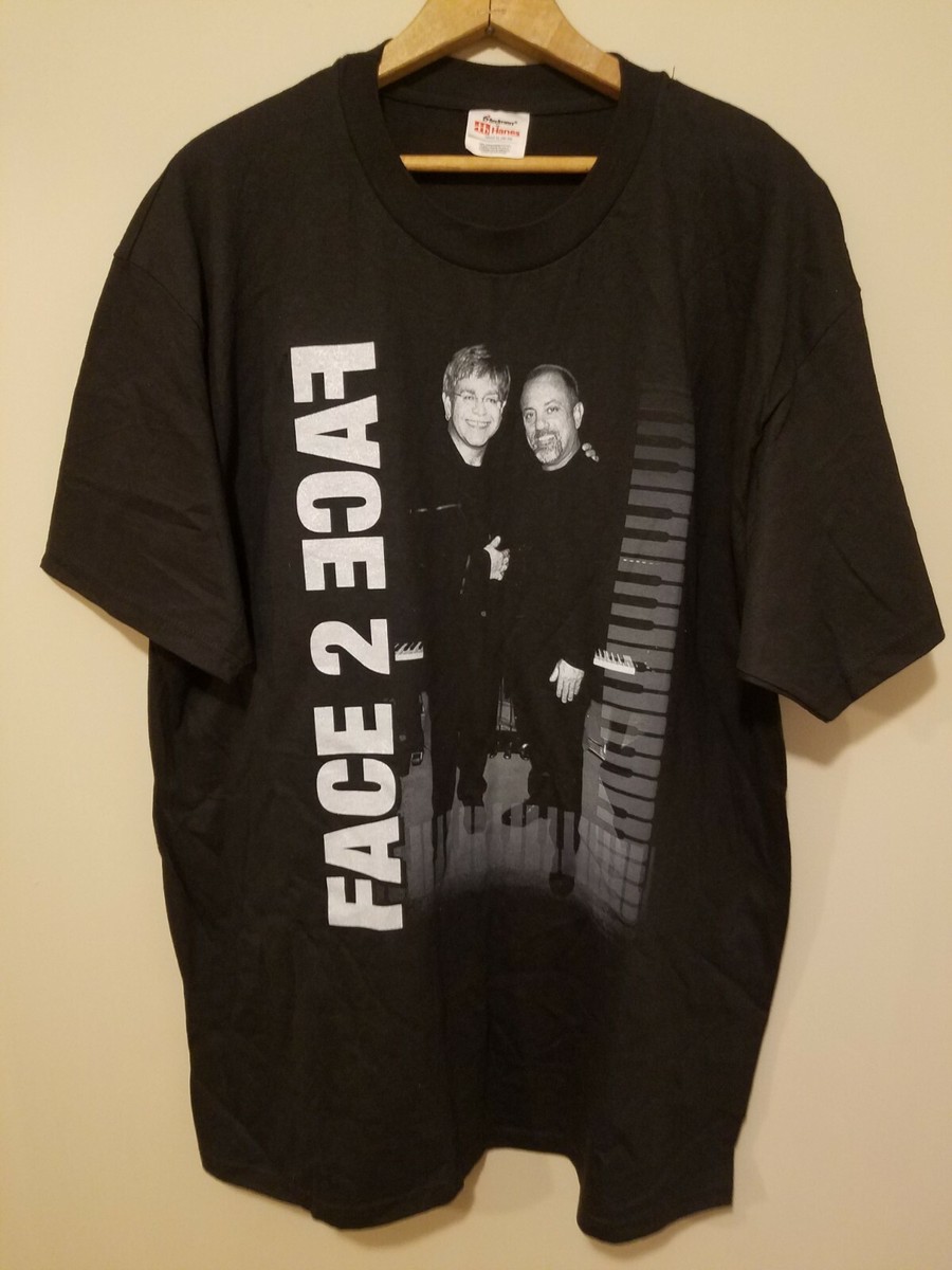 Vintage 2001 Elton John Billy Joel Face To Face Tour T Shirt