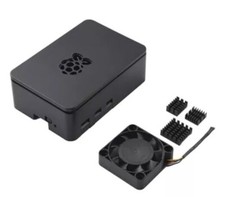 ELUTENG Raspberry Pi 5 Case with 4010 Active Cooling Fan Cover Case for Pi5