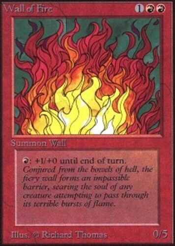 Wall of Fire HP, English MTG Unlimited - Picture 1 of 1