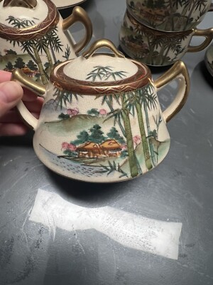 Vint Set Hand Painted Satsuma Soko China Made In Japan, Last Pic