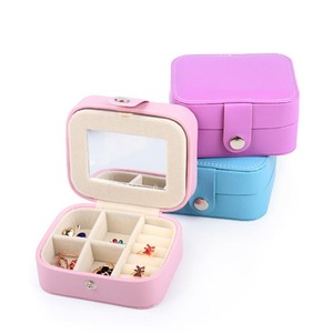 Portable-Travel-Jewelry-Box-Organizer-Leather-Case-Storage-Christmas-Gifts-WW