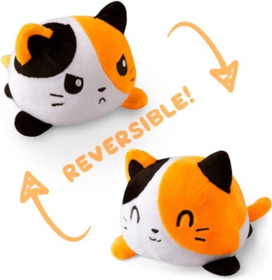 TeeTurtle - Das Original Reversible Katzenplüschtier - Kattun - Niedliche sensor