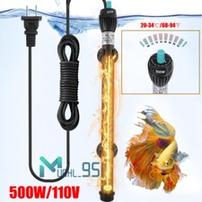 500W Adjustable Temperature Submersible Aquarium Heater Fish Tank Heating Rod