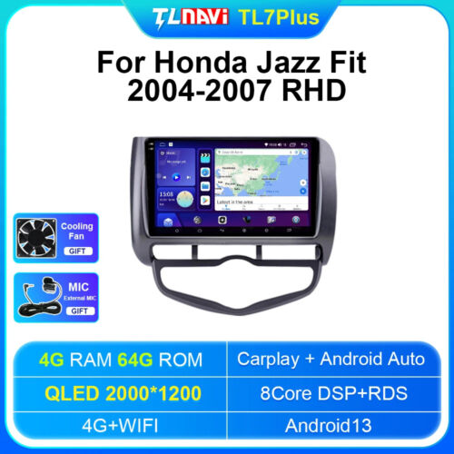 Carplay Auto Octa Core GPS Navigation Radio For Honda Jazz Car Multimedia Player - Picture 39 of 48