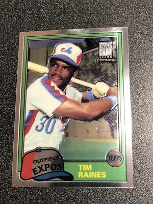 2001 Topps Chrome Traded Tim Raines Rookie Reprint #2 | eBay