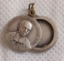 Reliquaire Médaille Religieuse Pendentif Frère Mutien Marie - Serviteur de Dieu