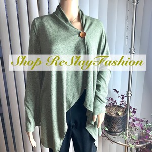 one button wrap cardigan