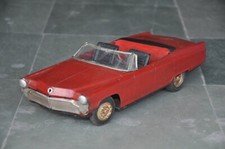 Vintage Red Fine Litho Unique Battery Car Tin Toy, Collectible
