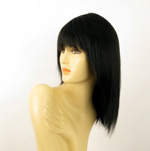 wig for women 100% natural hair black ref koko 1B PERUK - Picture 2 of 8