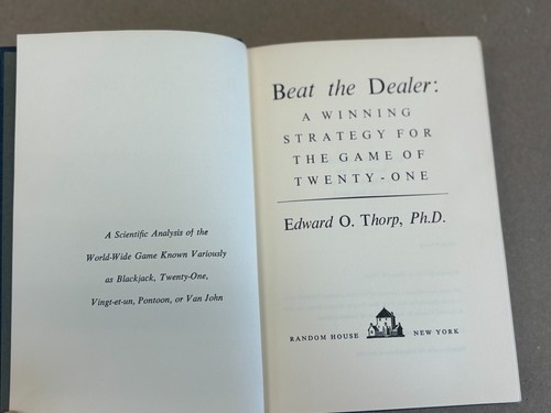 M5 Beat the Dealer, Winning Strategy Blackjack 21 Edward O. Thorp 1962 1st Ed - Picture 4 of 6