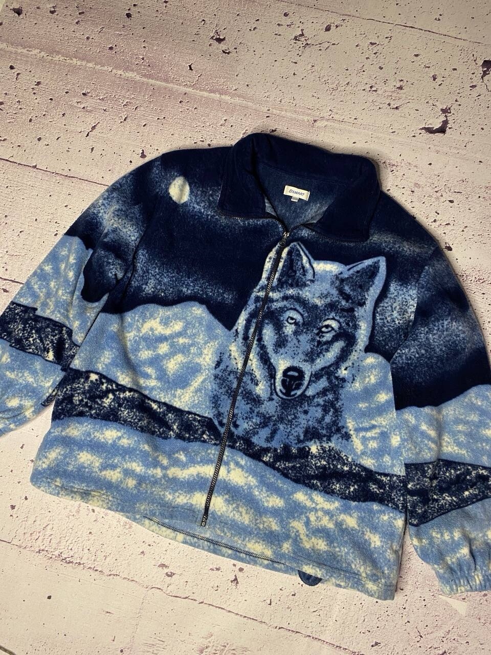 ARC'TERYX Giubbotto UOMO vintage lupi pile zip con cappuccio taglia M