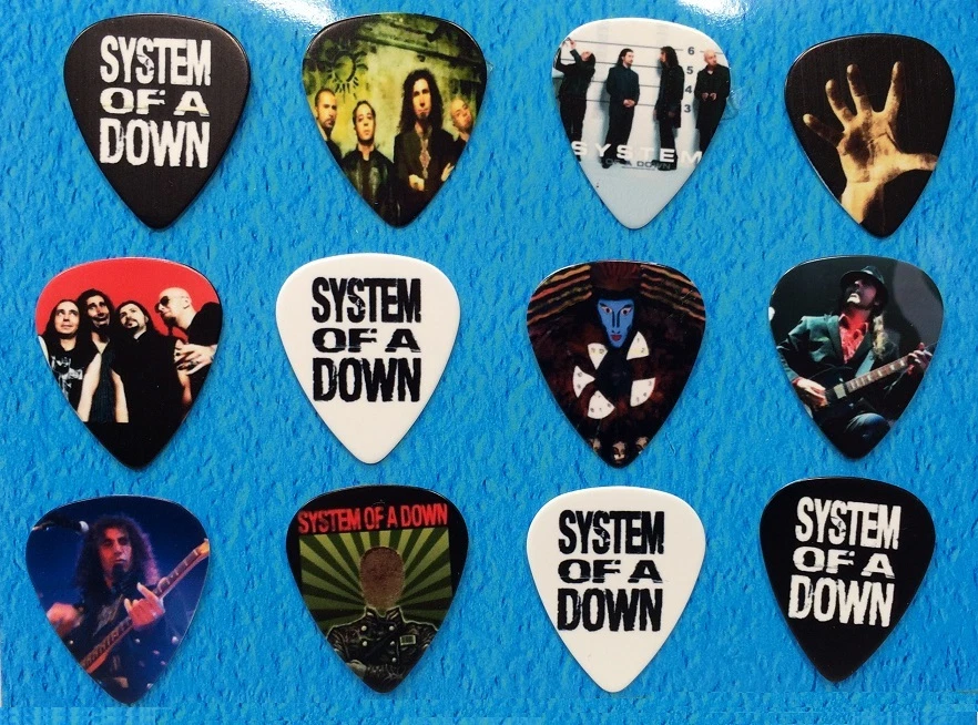 SYSTEM OF A DOWN Guitar Picks Set of 12