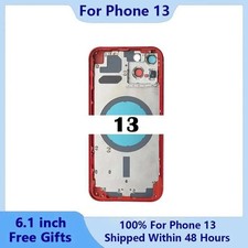 Back Cover Housing Glass Rear Battery Door Frame Replacement Part For iPhone 13