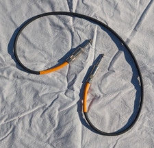 3 ft foot instrument guitar bass keys patch cable 1/4 to 1/4 quarter inch Orange