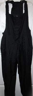 Harley-Davidson Rain Pants Men's M Black Waterproof Motorcycle Bib Overalls PVC