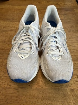 Mizuno Women's Wave Inspire 22 Running Shoes White/Blue Size 7.5