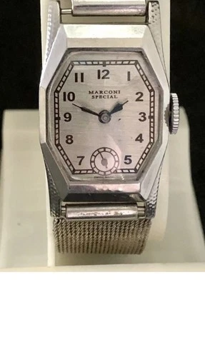 Vintage 1930s Rolex Marconi Special Silvered Dial