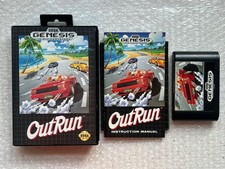 Outrun Sega Genesis (Mega Drive) US NSTC-U Version CIB + Poster VGC!
