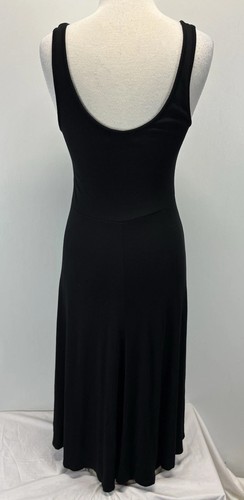 Marine Layer Lexi Rib Fit & Flare Midi Tank Dress Medium Black Stretch - Bild 3 von 7