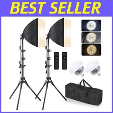 Montdog Softbox Lighting Kit for Portrait Photography