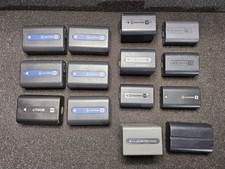 Sony Camcorder Battery Pack s Late 90's thru 2012 UNTESTED LOT OF 14 