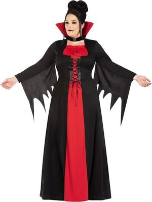 amscan Vampir Kostüm Erwachsene Halloween-Vampir Gr. 42-44 Fasching Karneval