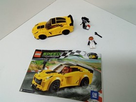LEGO 75870 SPEED CHAMPIONS Chevrolet Corvette Z06 Complete Set With Minifigure