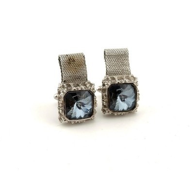 Vintage Blue Dante Rivoli Cufflinks Men Mens Man Cuff Link Links Him Groomsmen