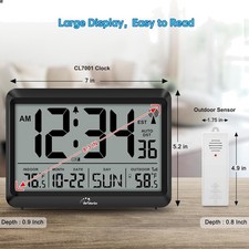 Atomic Clock with Indoor Outdoor Temperature ...