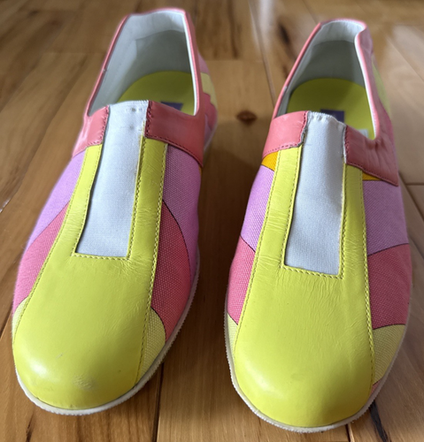 EMILIO PUCCI Women’s Slip On Sneakers Vintage Size 35.5 Multicolor - Picture 8 of 24