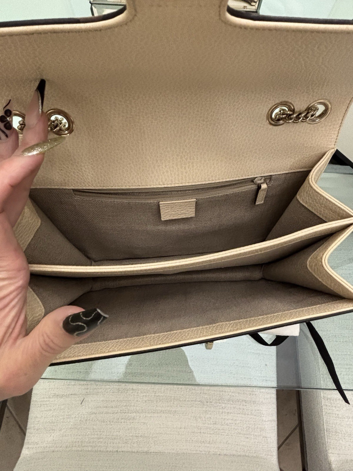 Authentic Gucci 510303 GG Interlocking Large Leat… - image 10