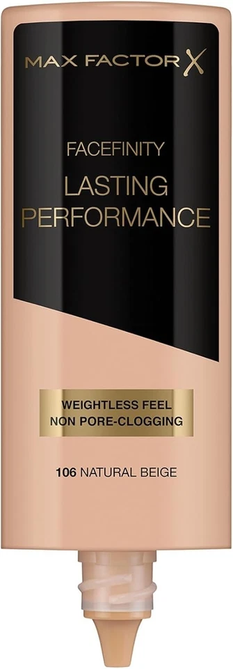 Long-Lasting Liquid Foundation in 106 Natural Beige - Non Pore-Clogging Formula - Image 4 of 4