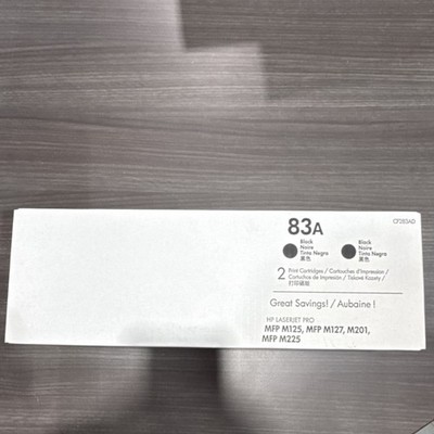 HP 83A CF283AD Genuine Black LaserJet Toner Cartridge 2-Pack