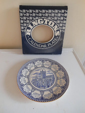 BOXED MASONS IRONSTONE 1987 RINGTONS  CALENDAR PLATE SELBY ABBEY VGC