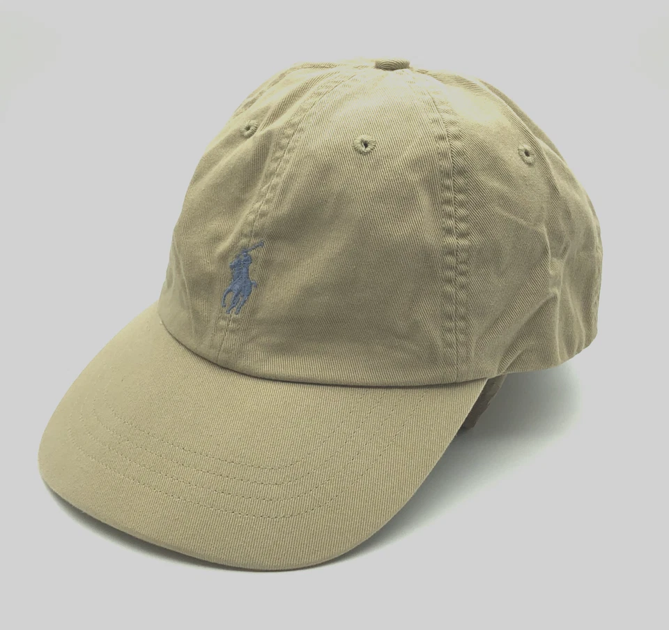 Polo Ralph Lauren 帽子带背卡其色皮革表带刺绣小马男式 — 第 2/4 张图片