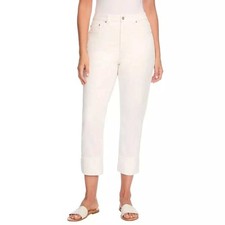 Frye Women's Cuffed or Uncuffed Crop Jean Ivory Size 16 New with Tags 