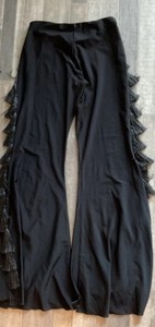 Festival Dance Tassel Rave Pants Rare Black Bells Size Medium Estimated Y2K AsIs