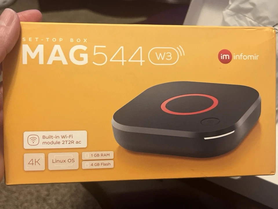 Infomir Original MAG 544 W3 4K Set Top Box Multimedia Player Internet TV - Image 3 of 4