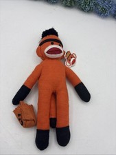 Plushland Happy Halloween Sock Monkey With Tags 12  Trick Or Treat Bag