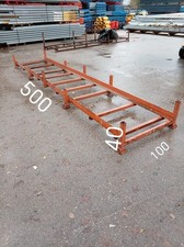 Stackable Steel Heavy Duty Storage Stillages H-40mm X W-100mm X L-5000mm