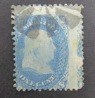 nystamps US Stamp # 63 Used $375 Misperf Error Rare               Y1x3606