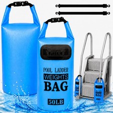 Dlpl 2 Pack 50Lb Pool Ladder Weights Heavy Duty 500D Pvc Waterproof Foldable